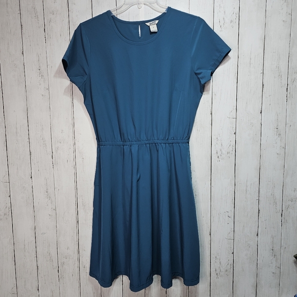 Duluth Trading Co. Women's Teal Flexcellence Dress Size Small Pockets Stretch. - Picture 2 of 9